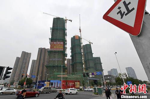 資料圖：在建商品房 <a target=&apos;_blank&apos; href=&apos;http://www.chinanews.com/&apos;></p><p align=